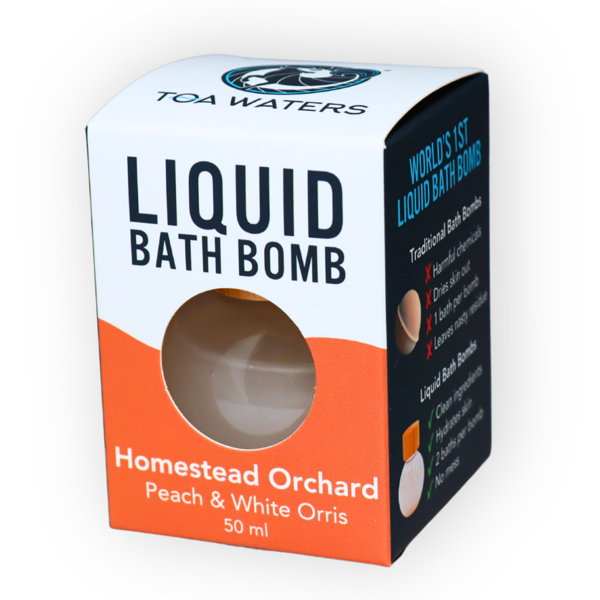 Homestead Orchard Liquid Bath Bomb - Peach and White Orris