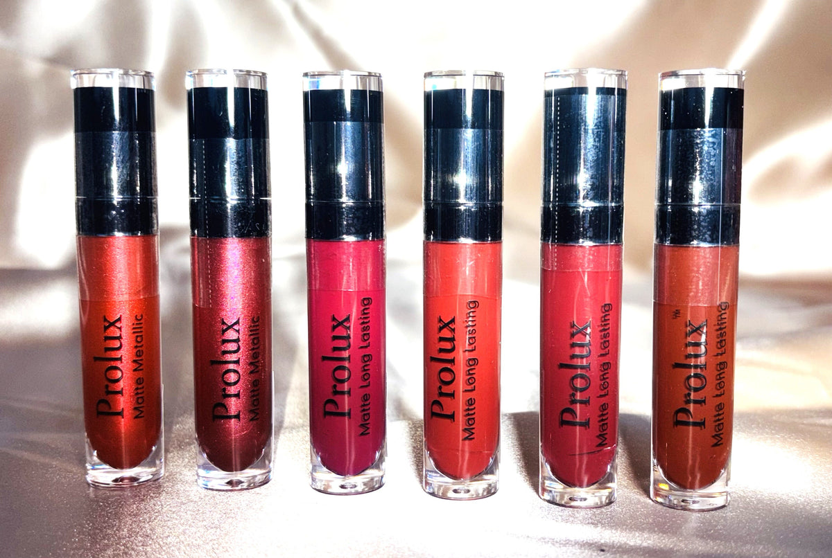 PROLUX Ruby Radiance Metallic Matte Red Lipsticks