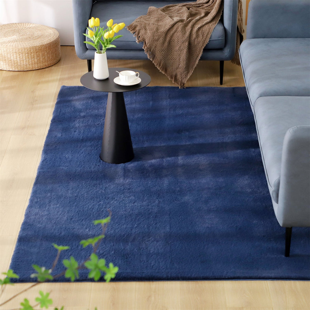 Kasentex Fluffy Elegant Faux Fur Area Rugs, Ultra Soft, Room Decor, Graduation Gifts, Fathers Day Gift, Mom Gift
