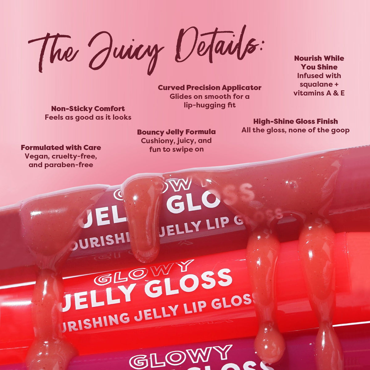 PROFUSION Glowy Jelly Gloss Nourishing Jelly Lip Gloss