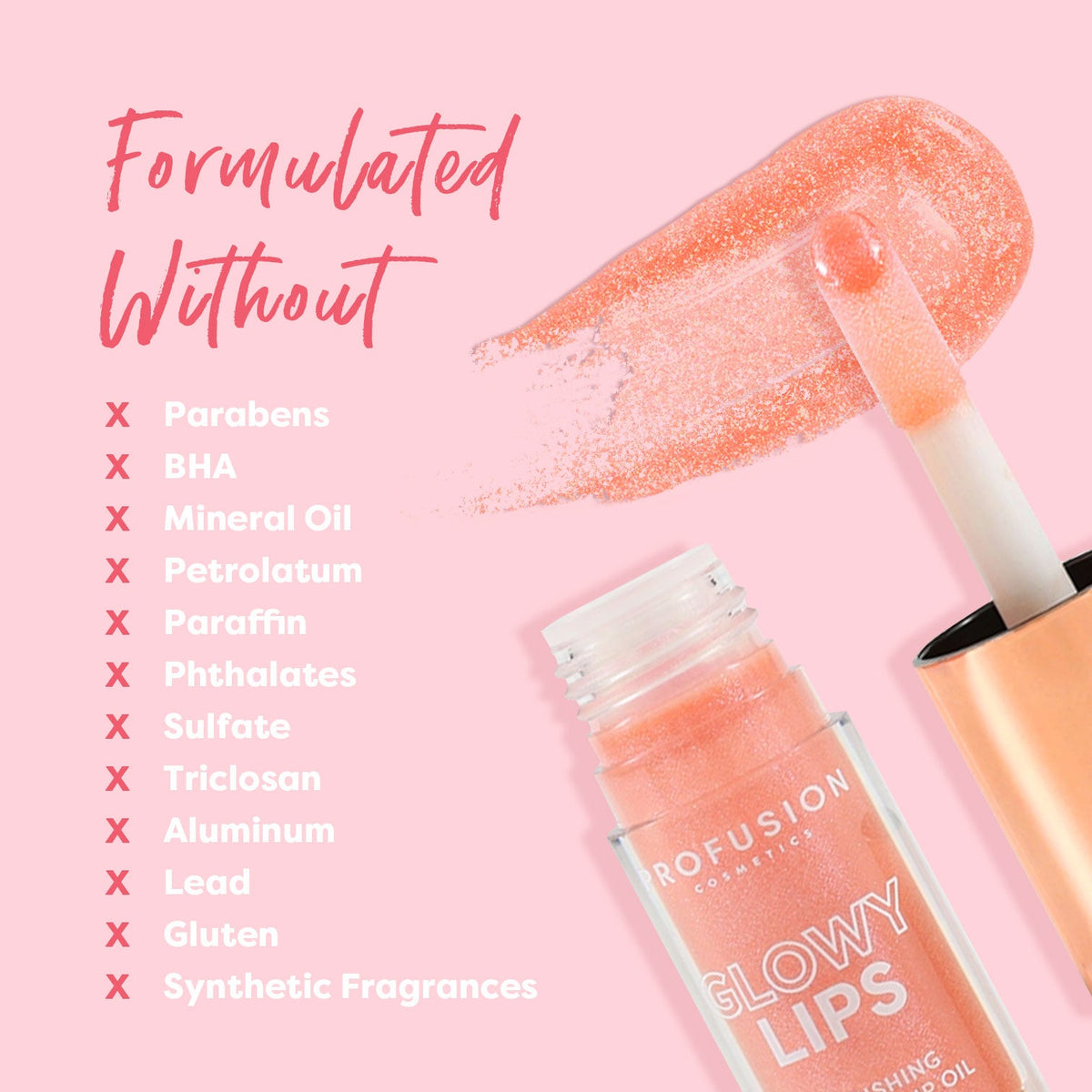 PROFUSION Glowy Lips Nourishing Shimmer Lip Oil