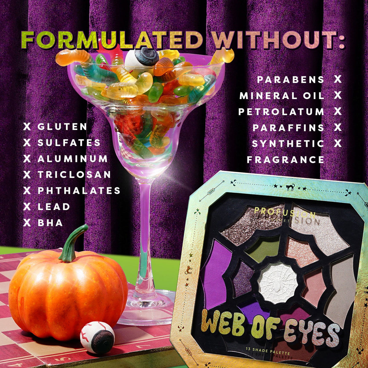 PROFUSION Monster Bash | Web of Eyes 13 Shade Palette