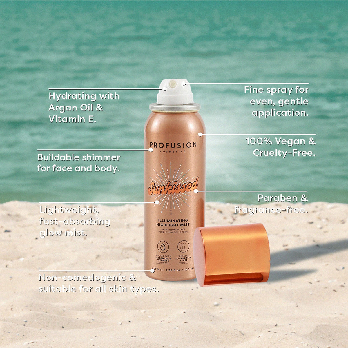 PROFUSION West Coast Glow | Sunkissed Illuminating Highlight Mist
