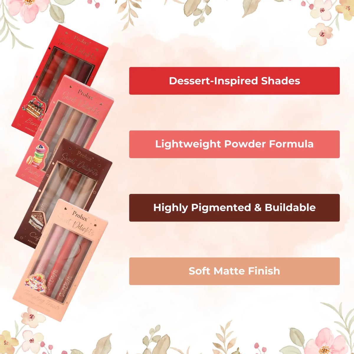 PROLUX Sweet Delights - Powder Lipstick Trio