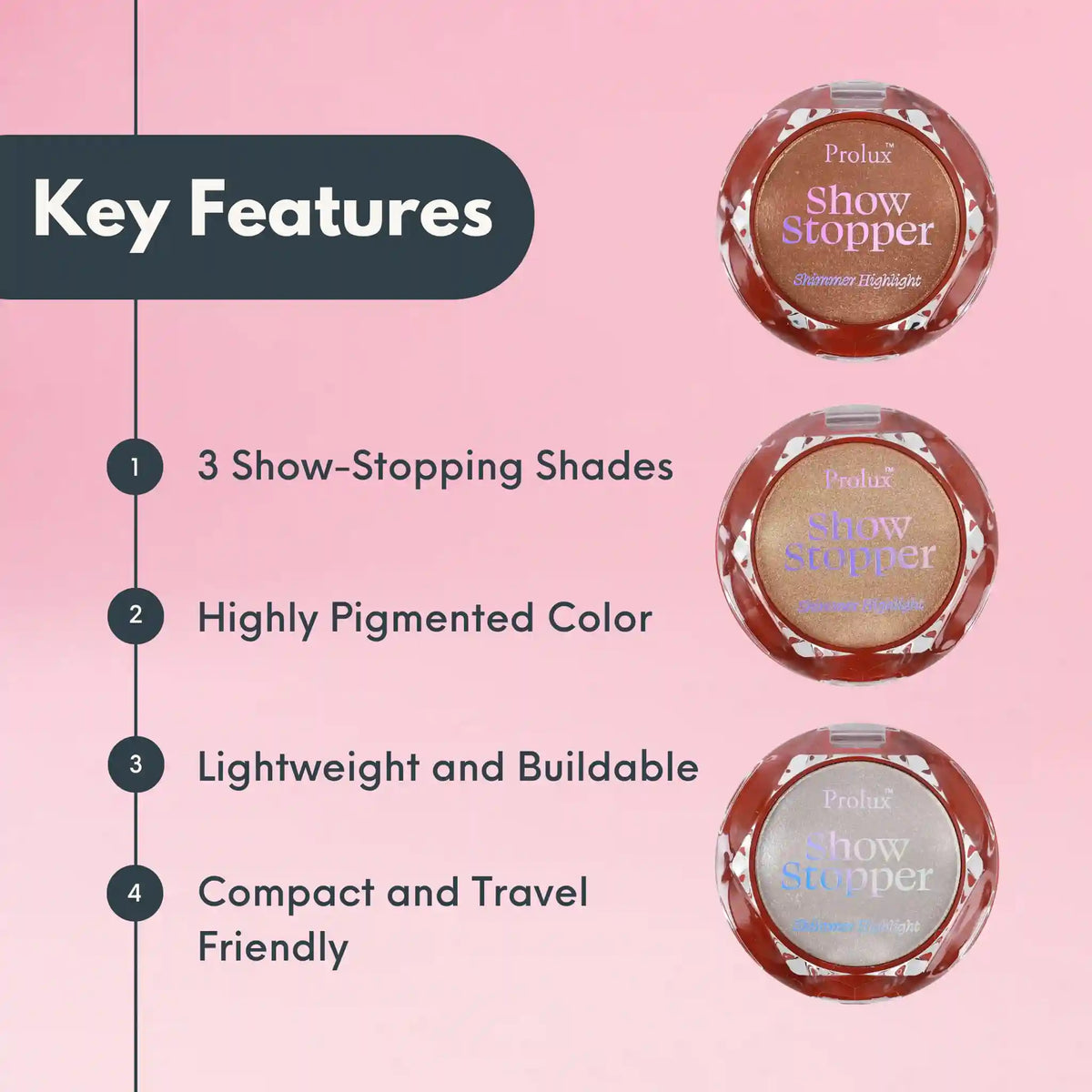 PROLUX Show Stopper: Shimmer Highlighter