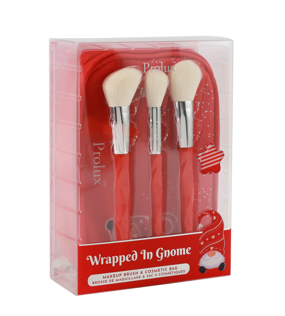 PROLUX Wrapped in Gnome: Makeup Brush & Cosmetic Bag
