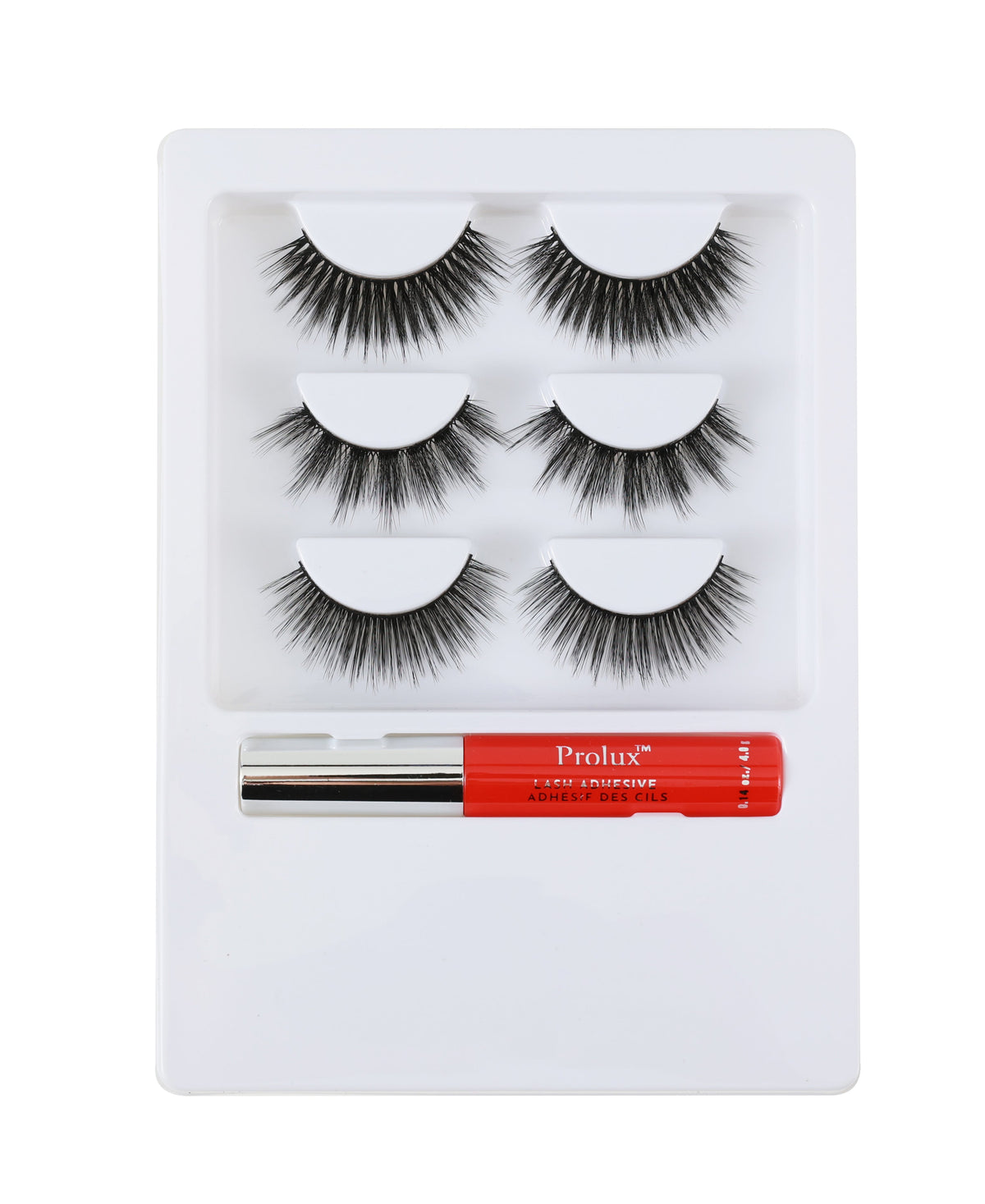 PROLUX Gnome & Fluff: 3 Pairs Eyelashes & Glue Set