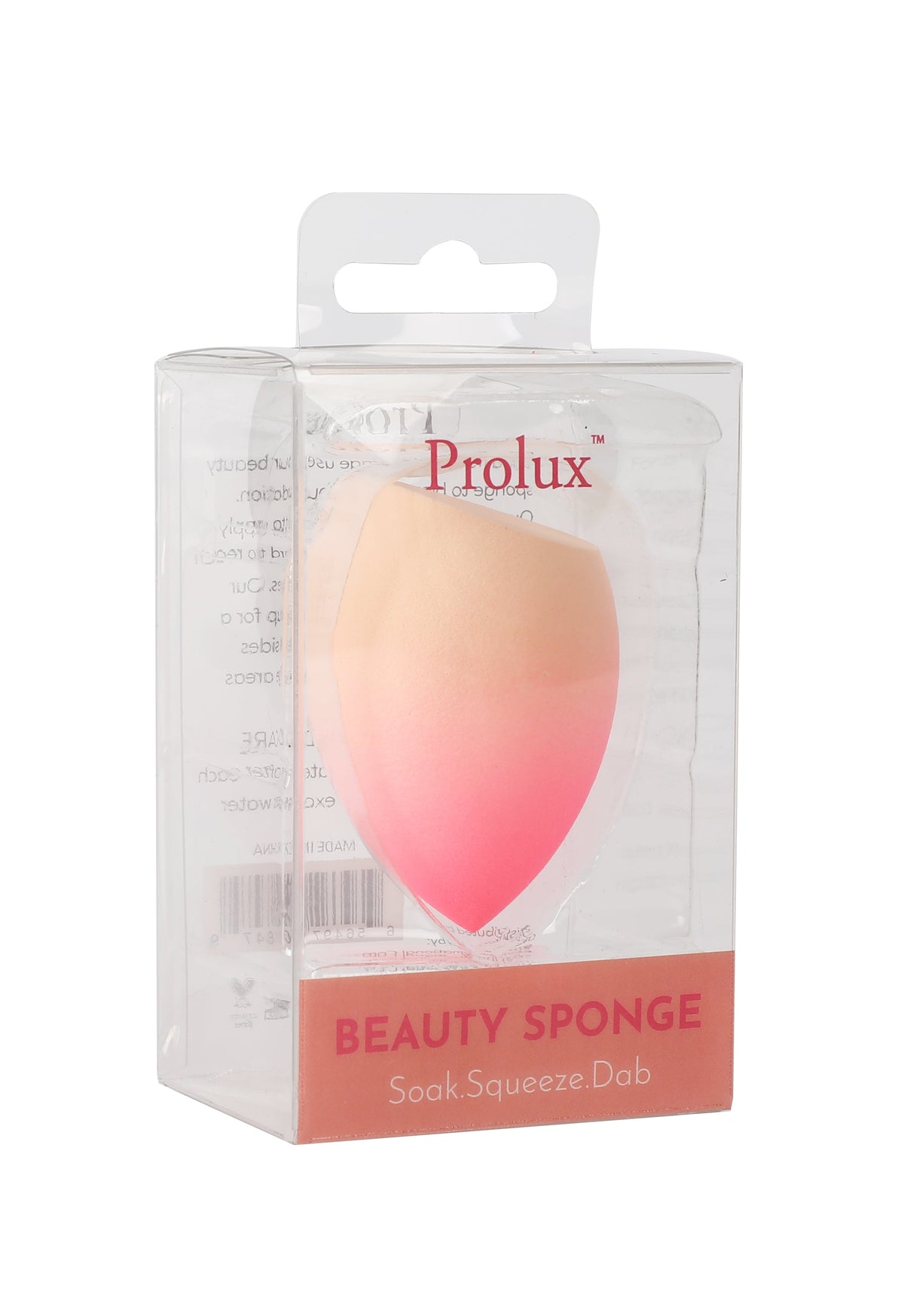 PROLUX Beauty Sponge: Soak. Squeeze. Dab