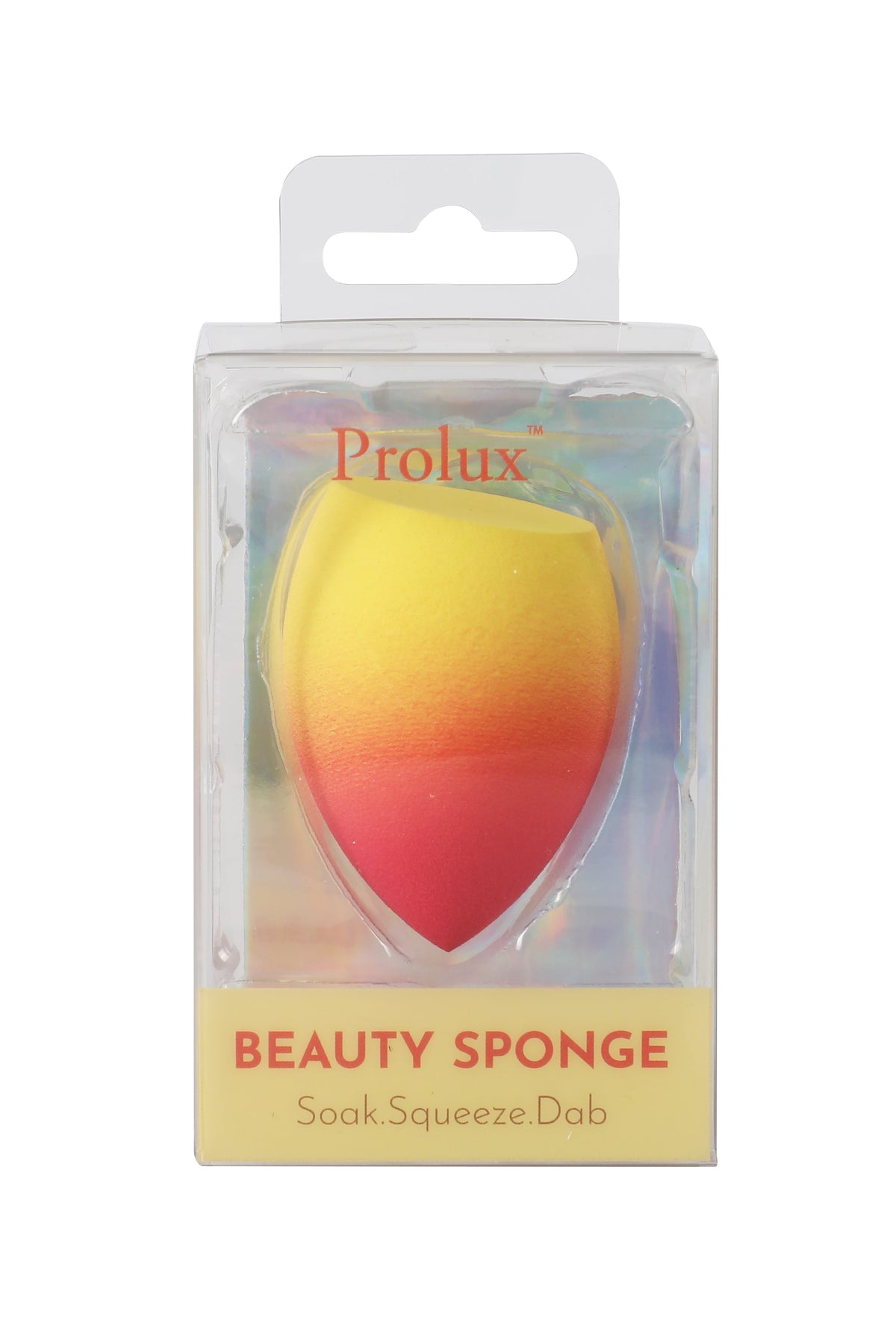 PROLUX Beauty Sponge: Soak. Squeeze. Dab