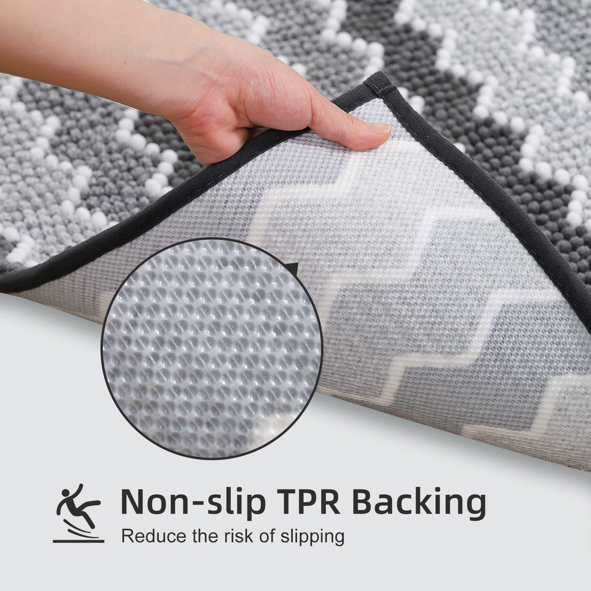 Kasentex Soft Absorbent Durable Non-Slip Bathroom Rug Mat, Room Decor, Graduation Gifts, Fathers Day Gift, Mother Gift