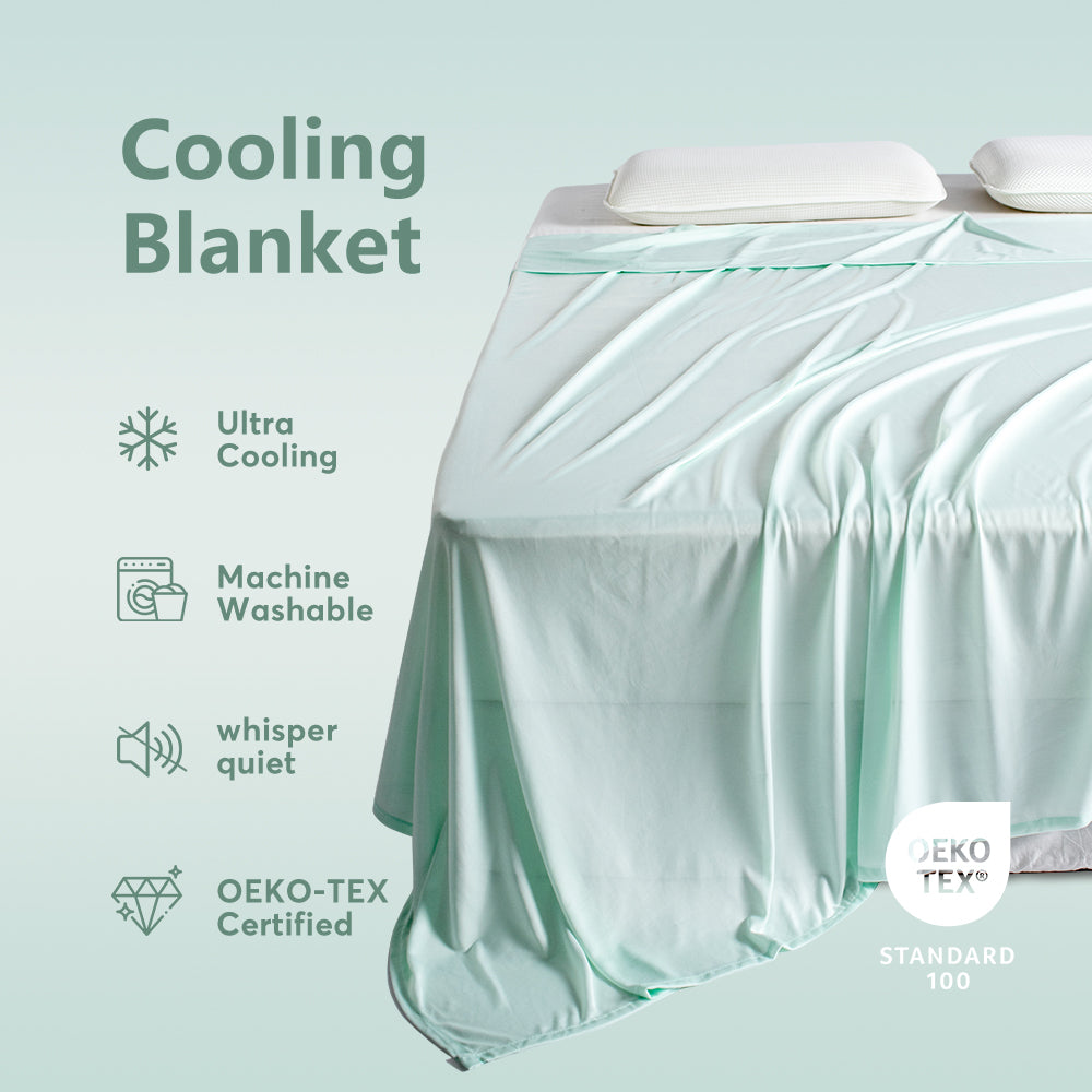 KASENTEX All Season Ultra Soft Silky Cooling Blanket, Hypoallergenic and Breathable