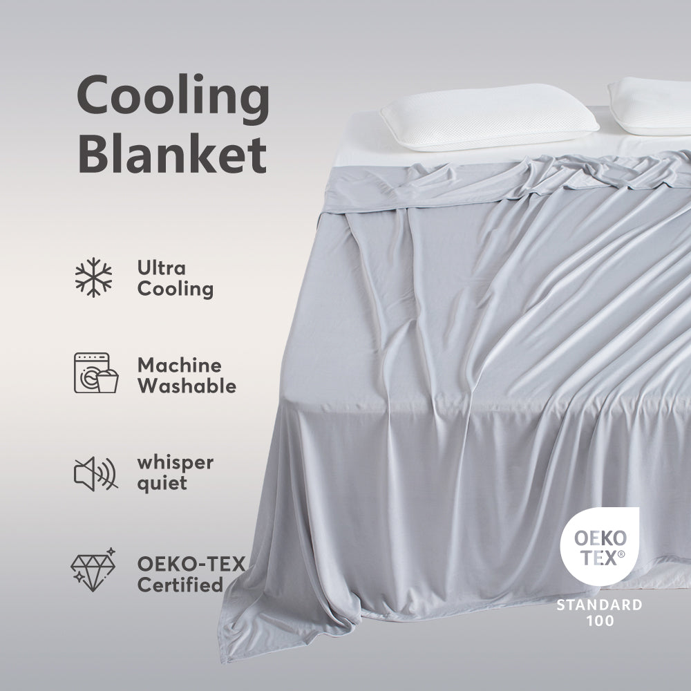 KASENTEX All Season Ultra Soft Silky Cooling Blanket, Hypoallergenic and Breathable