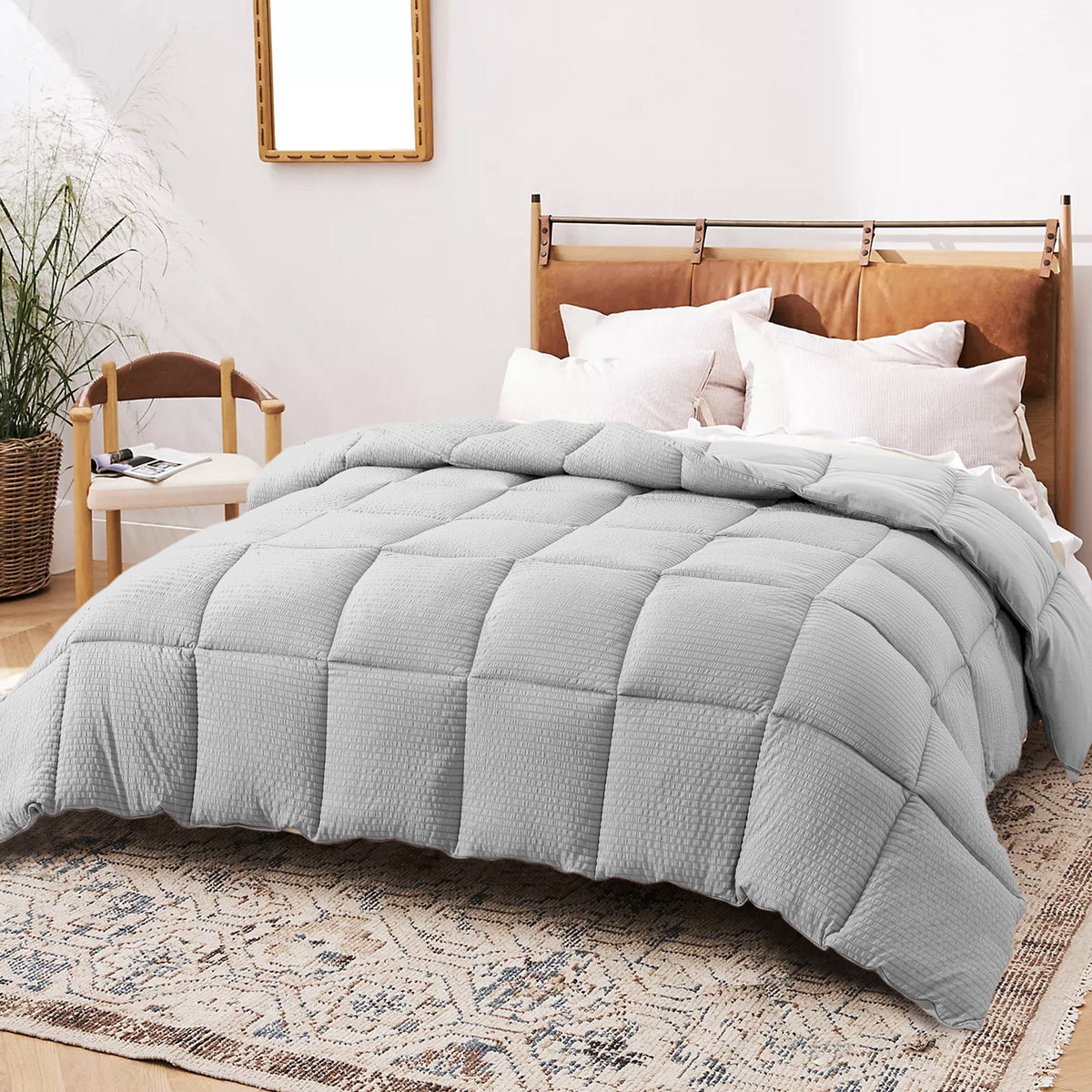 KASENTEX Ultra Soft All Season Down Alternative Reversible Comforter, Twin, Queen, King, Room Decor, Graduation Gifts