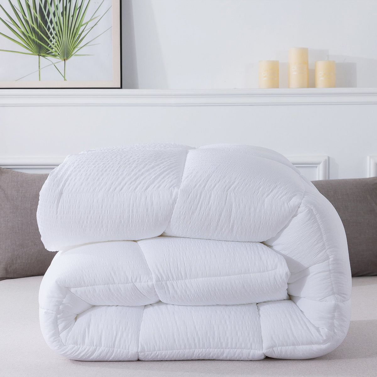 KASENTEX Ultra Soft All Season Down Alternative Reversible Comforter, Twin, Queen, King, Room Decor, Graduation Gifts