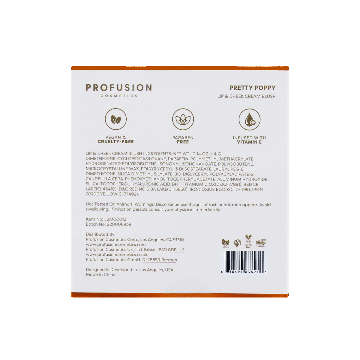 PROFUSION Petal Perfect | Pretty Poppy Lip & Cheek Cream Blush