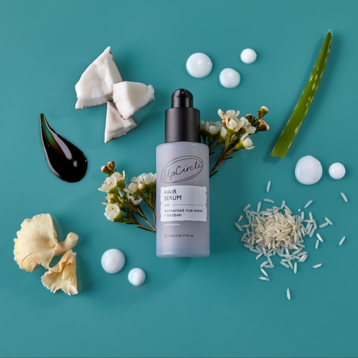 UPCIRCLE Hair Serum with Fermented Rice Water + Baobab
