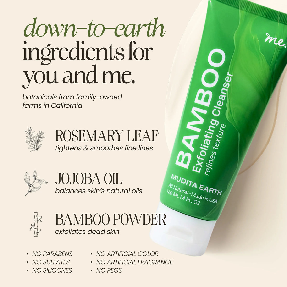 Bamboo Microdermabrasion Exfoliating Cleanser