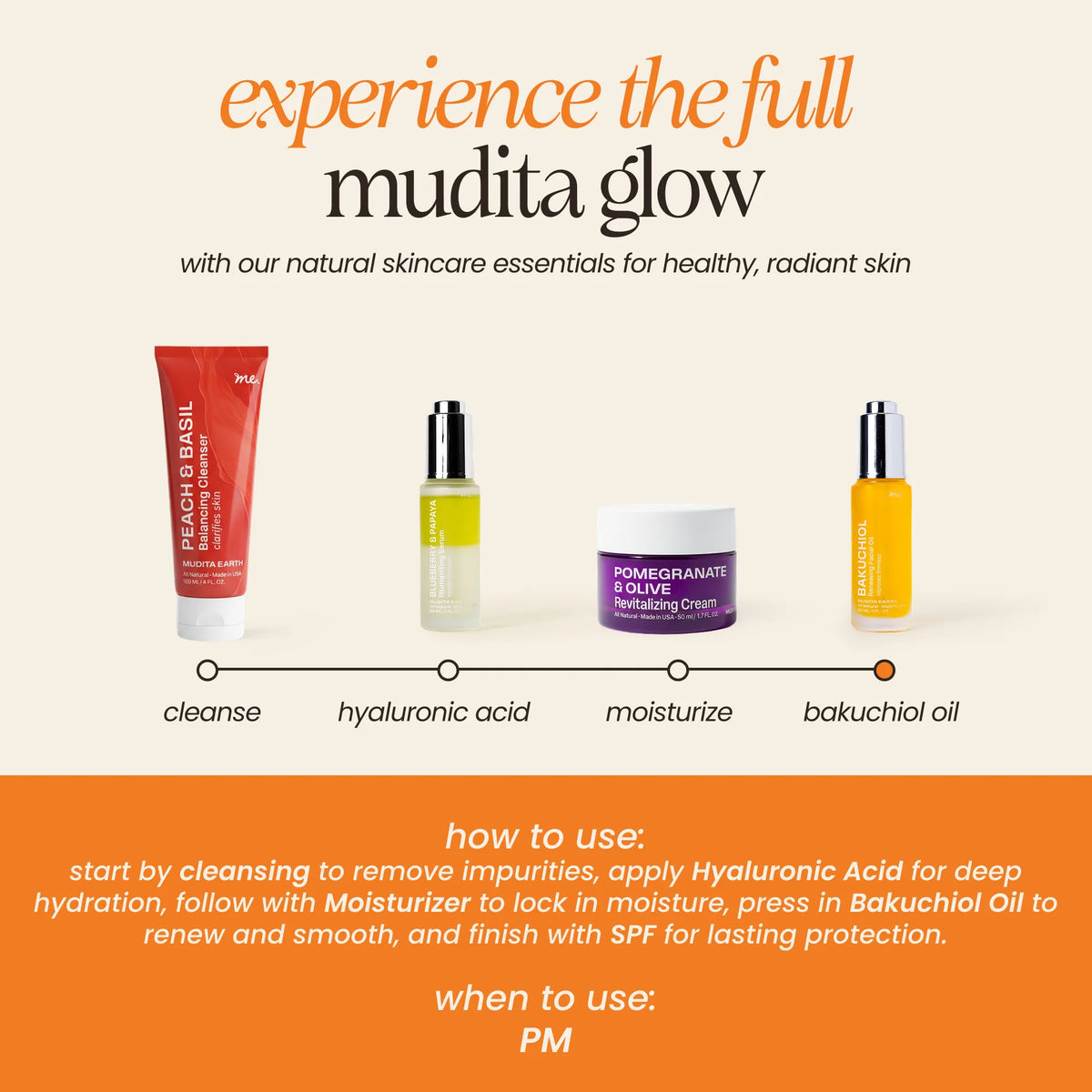 MUDITA EARTH Bakuchiol Skin Renewing Facial Oil (Retinol Alternative)