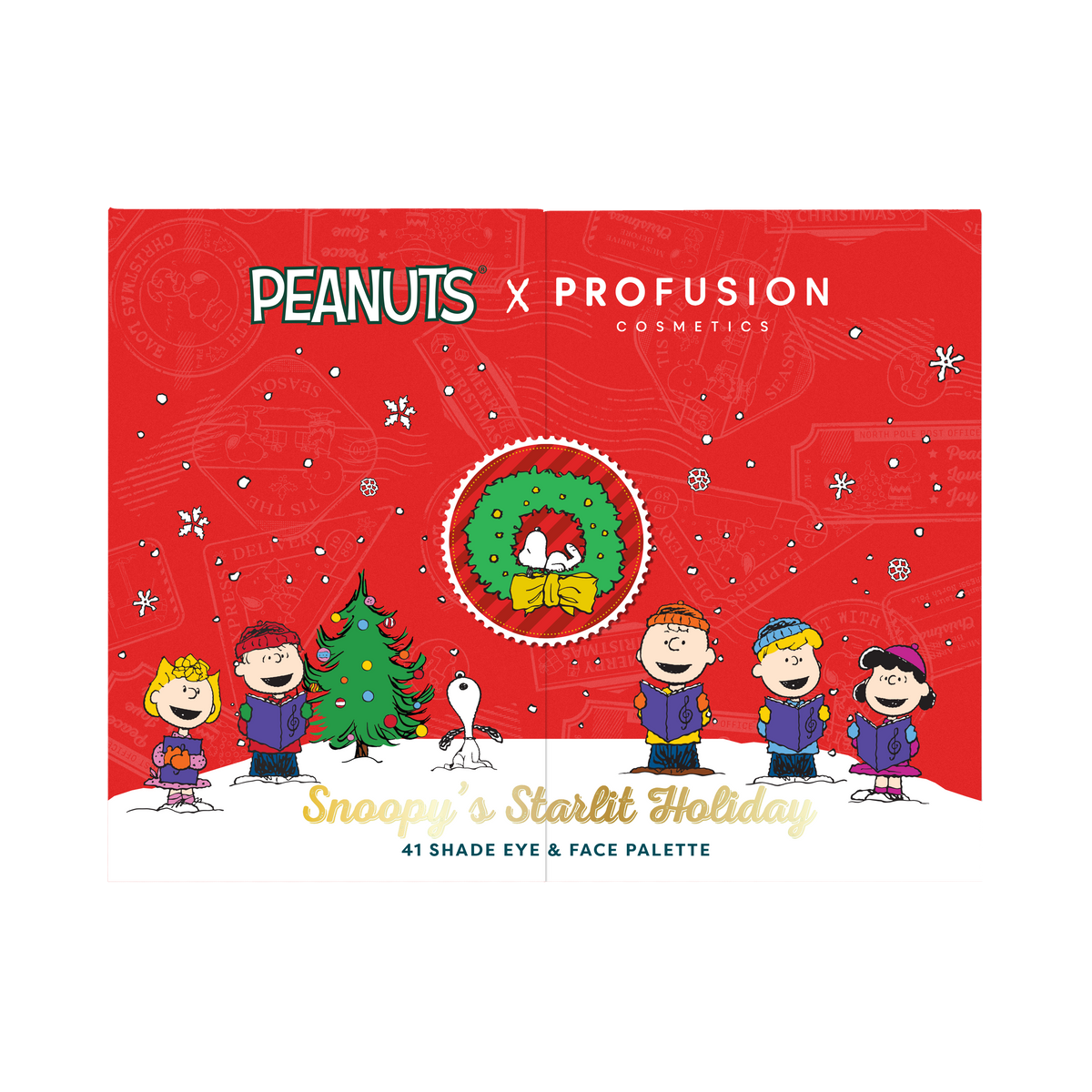 PROFUSION Peanuts Holiday | Snoopy's Starlit Holiday 41 Shade Face & Eye Palette