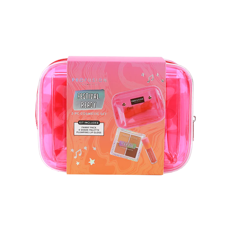 PROFUSION It's a Vibe | Festival Ready 3-pc Bag & Cosmetic Set