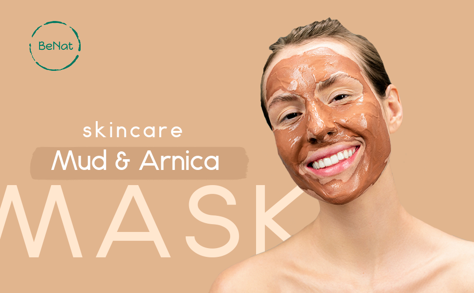BENAT Activated Charcoal + Mud & Arnica Facial Masks Bundle