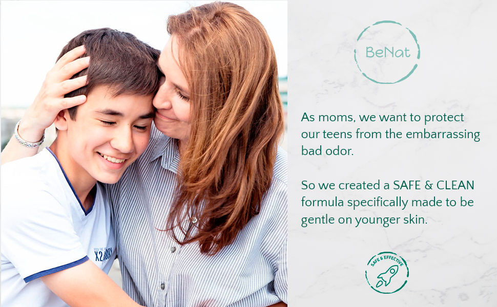 BENAT All-Natural Deodorant for Kids & Teens