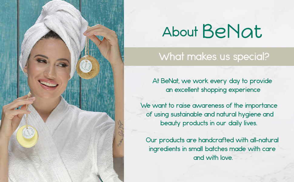 BENAT Pristine Soap Bar. Green Clay, Bamboo, and Green Tea.