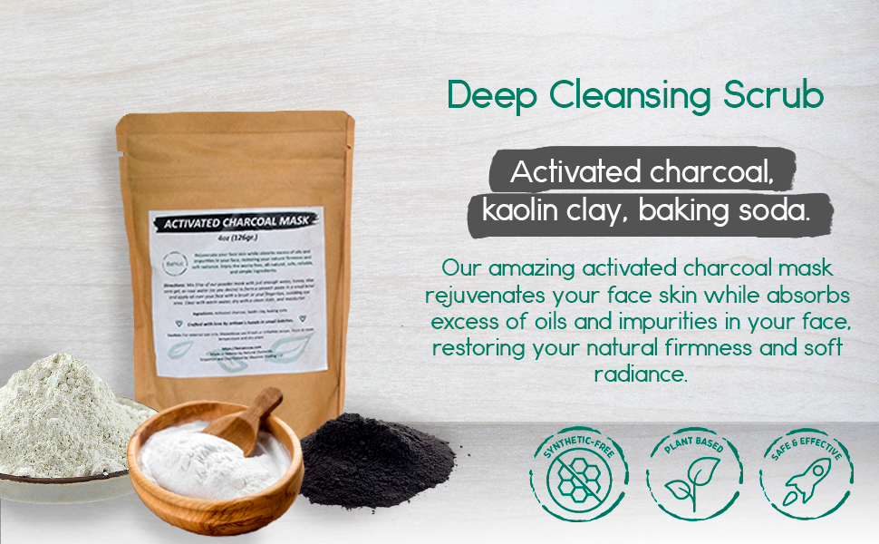 BENAT Activated Charcoal + Mud & Arnica Facial Masks Bundle