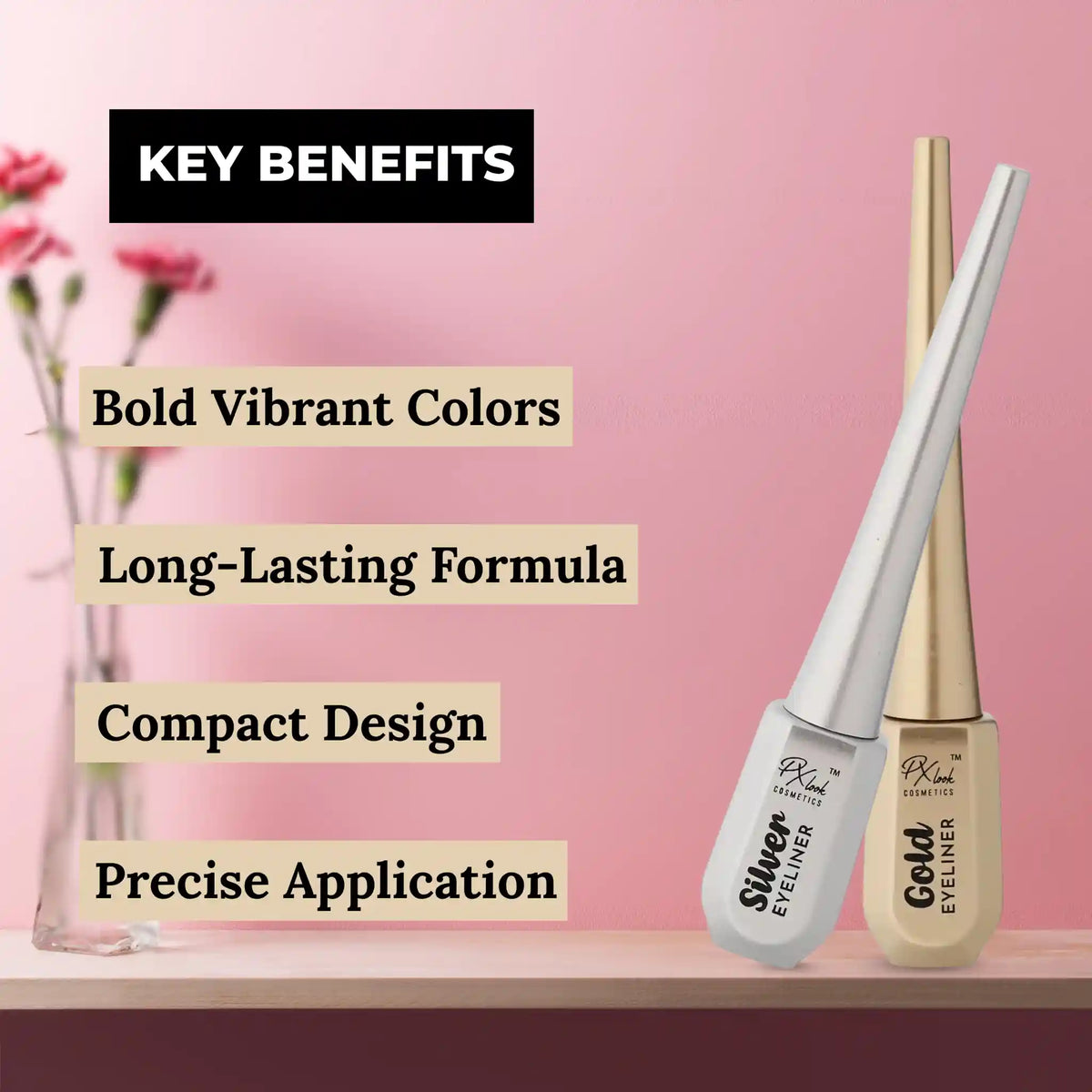 PROLUX Gold and Silver Eyeliner