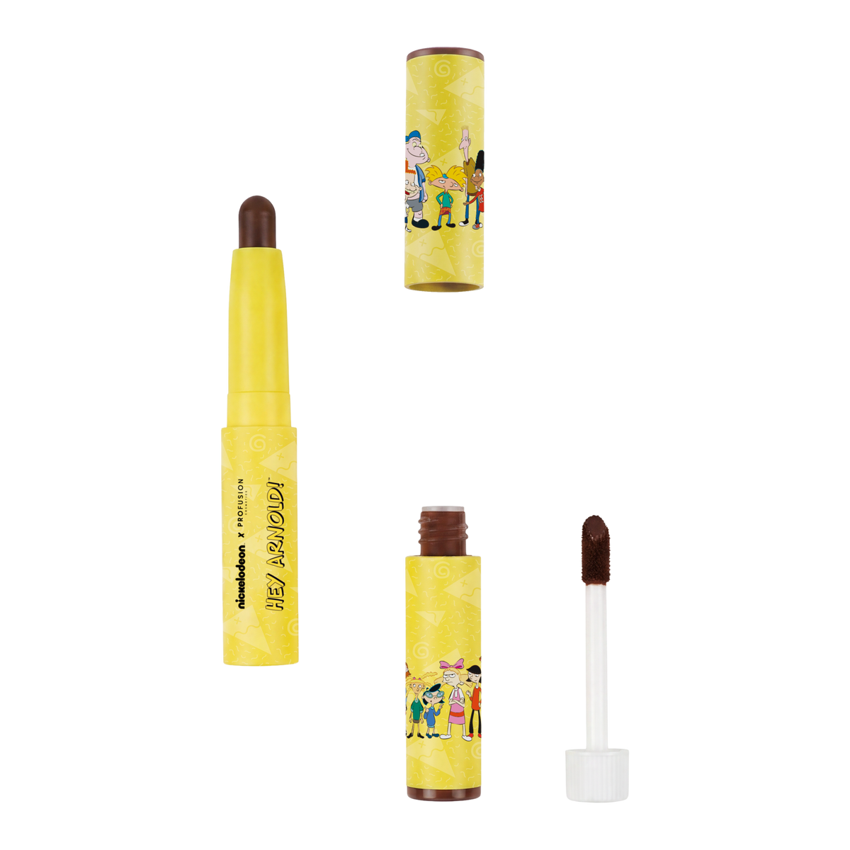 PROFUSION Hey Arnold! | Move It Football Head - Peel Off Lip Stain & Nourishing Lip Balm