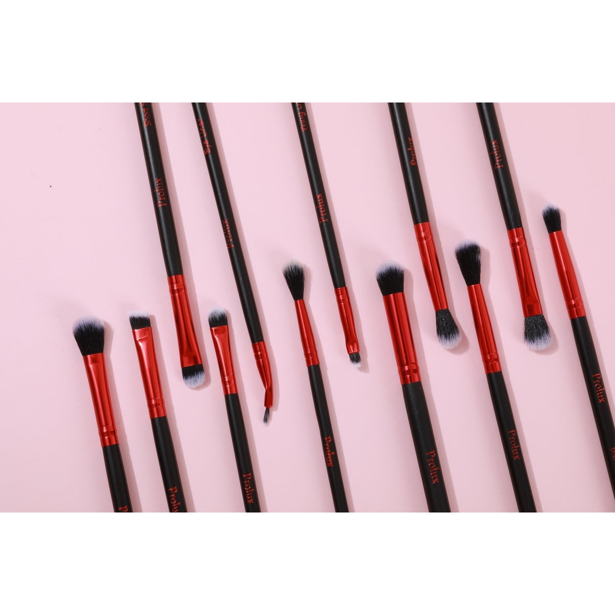 PROLUX Deluxe Red Makeup Brush Set