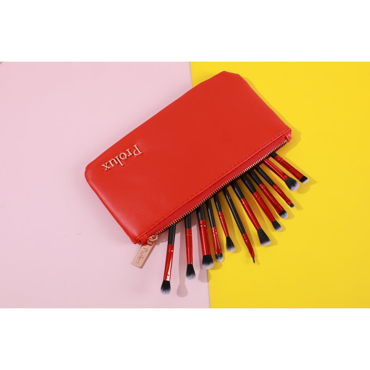 PROLUX Deluxe Red Makeup Brush Set