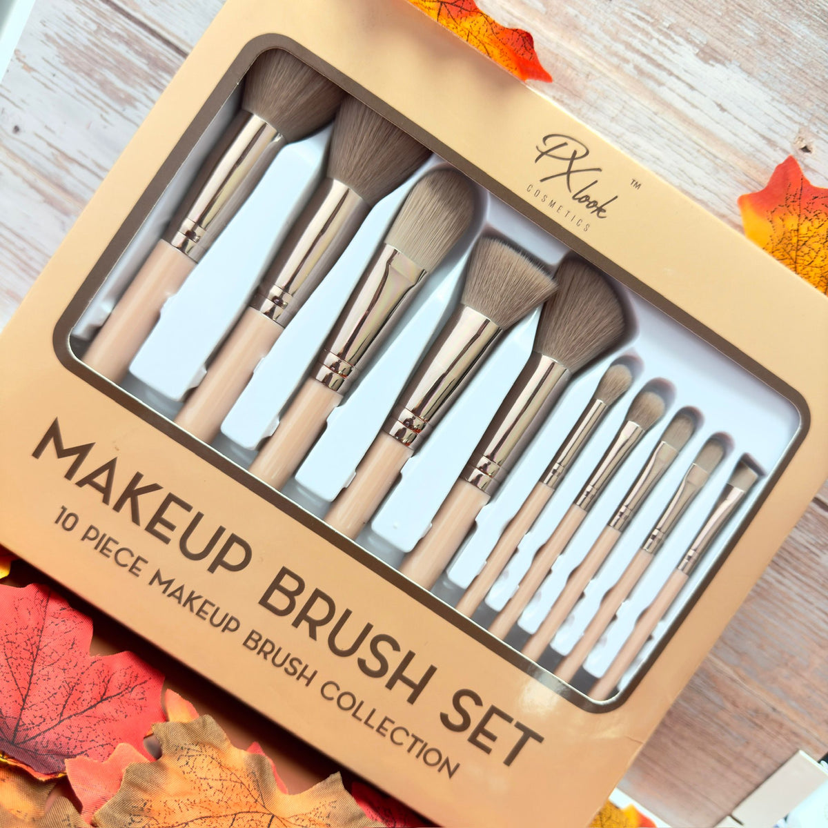 PROLUX Makeup Brush Set - 10 Piece Makeup Brush Collection