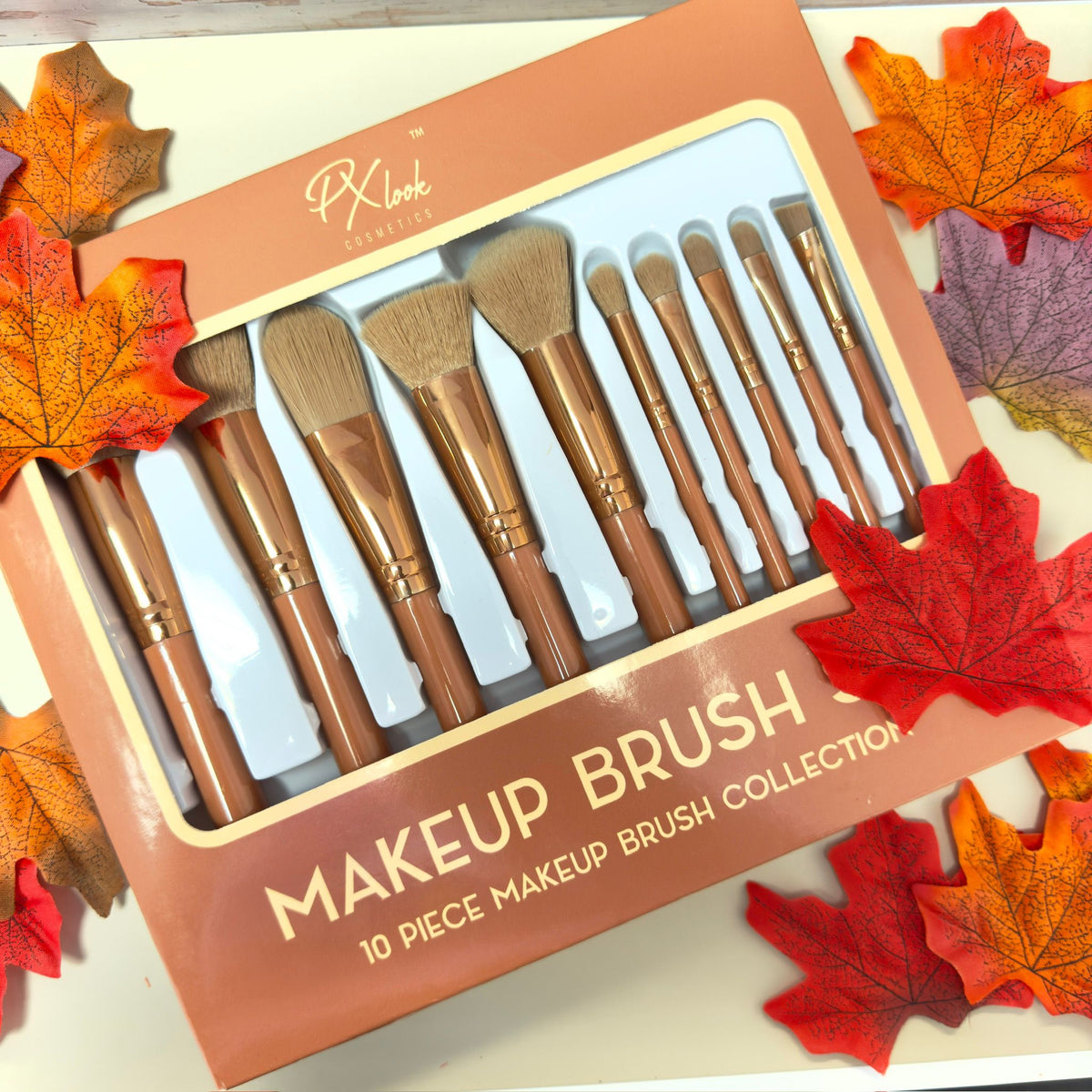 PROLUX Makeup Brush Set - 10 Piece Makeup Brush Collection