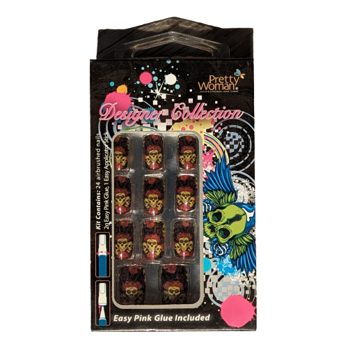 Designer Collection Airbrushed 24 Nails Kit