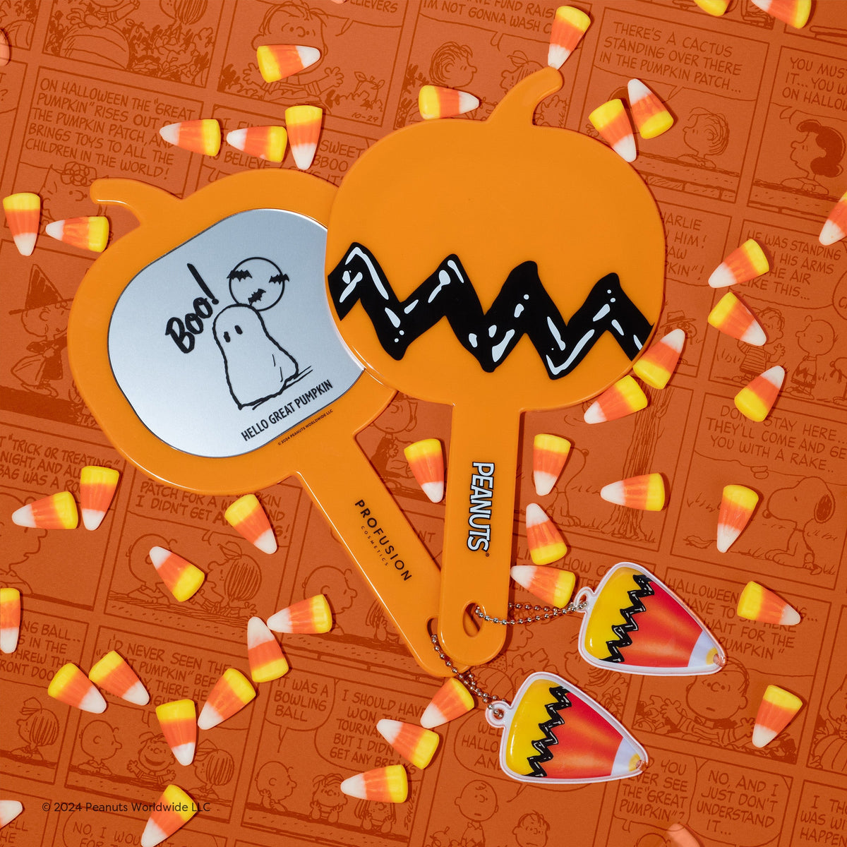 PROFUSION Peanuts Halloween| Hello Great Pumpkin Handheld Mirror