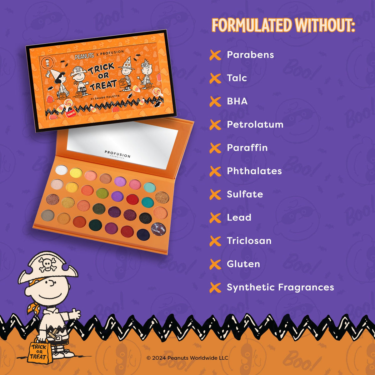 PROFUSION Peanuts Halloween | Trick or Treat 31 Shade Palette