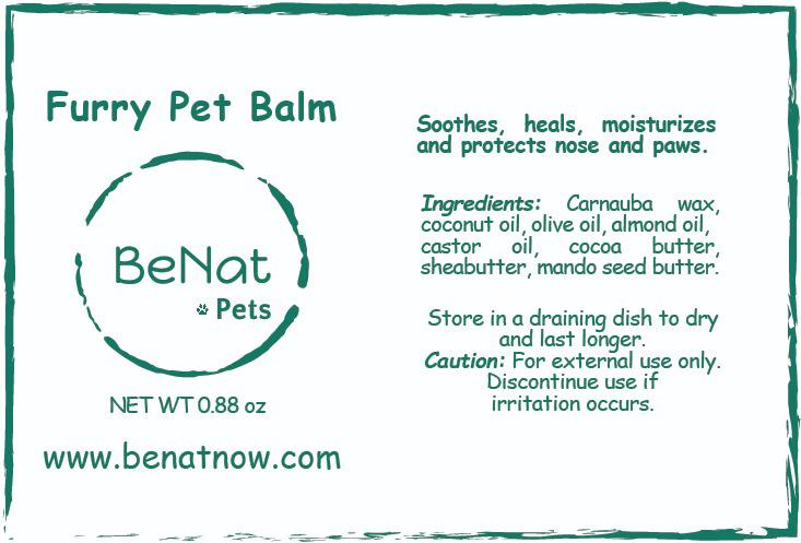 BENAT BeNat Pets. Furry Pet Balm. 0.9 oz.