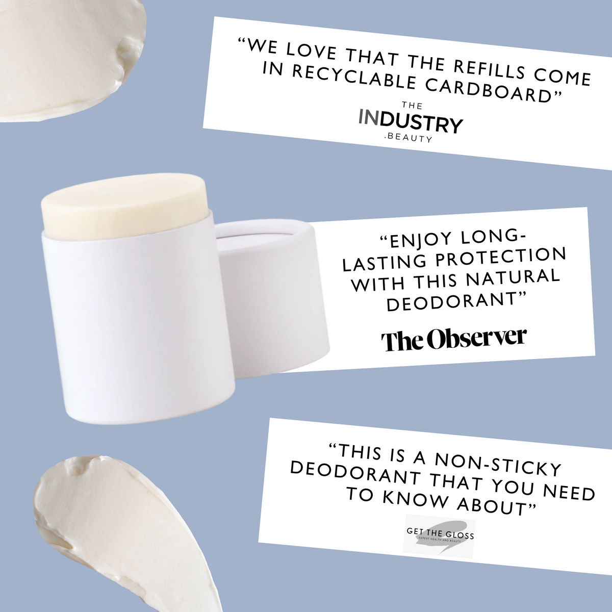UPCIRCLE 3x Deodorant Refills with Macadamia + Bergamot