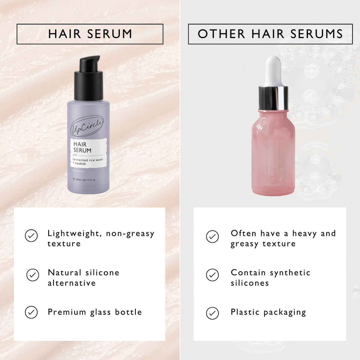 UPCIRCLE Hair Serum with Fermented Rice Water + Baobab