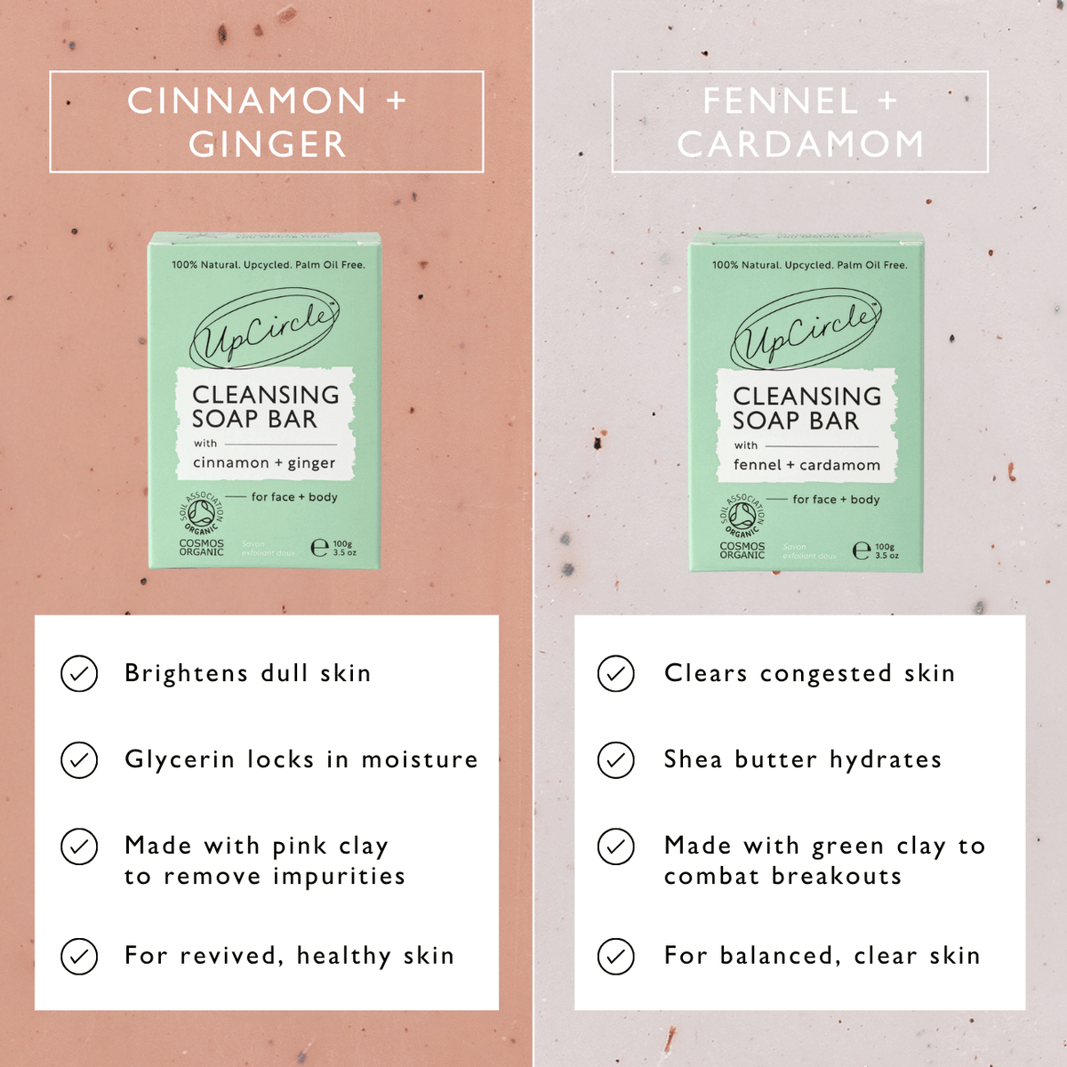UPCIRCLE Cinnamon + Ginger Cleansing Bar