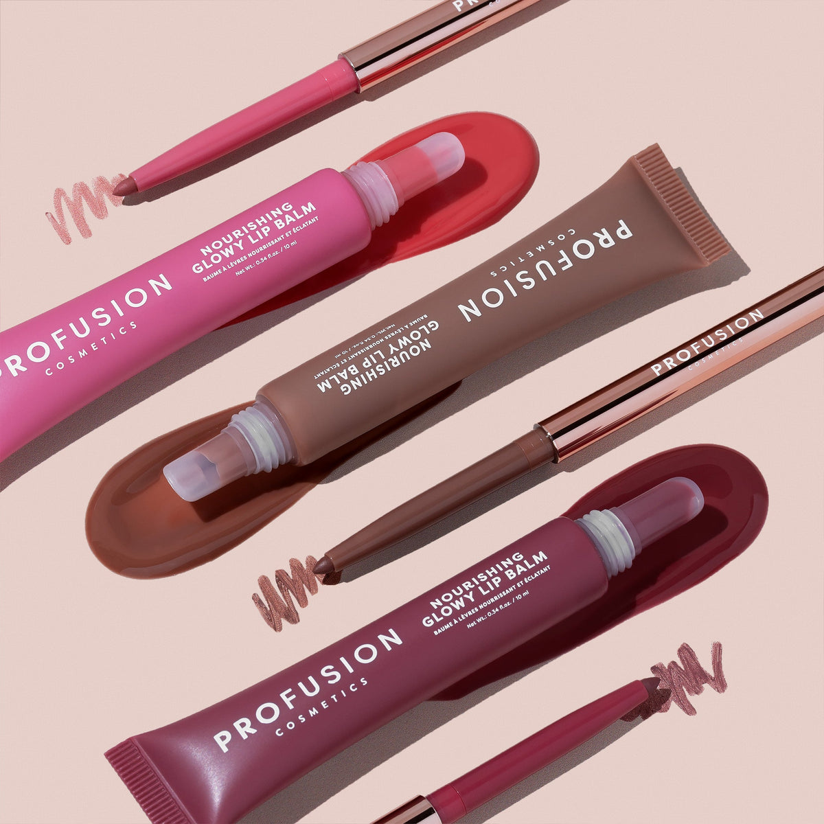 PROFUSION Lip Treat Duo Soft Matte Creamy Lip Liner & Nourishing Glowy Lip Balm
