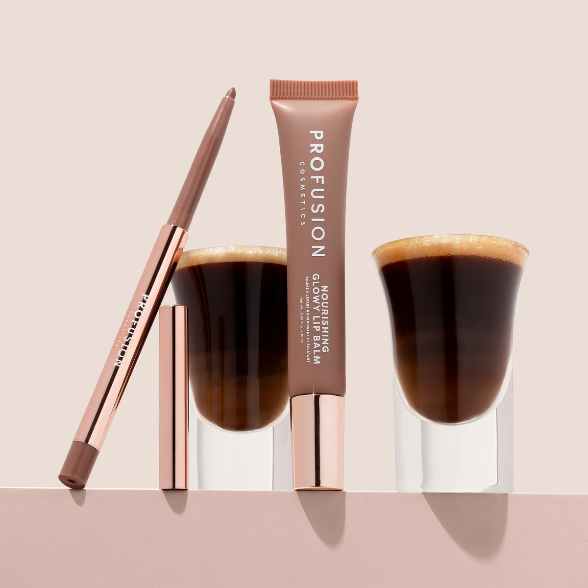 PROFUSION Lip Treat Duo Soft Matte Creamy Lip Liner & Nourishing Glowy Lip Balm