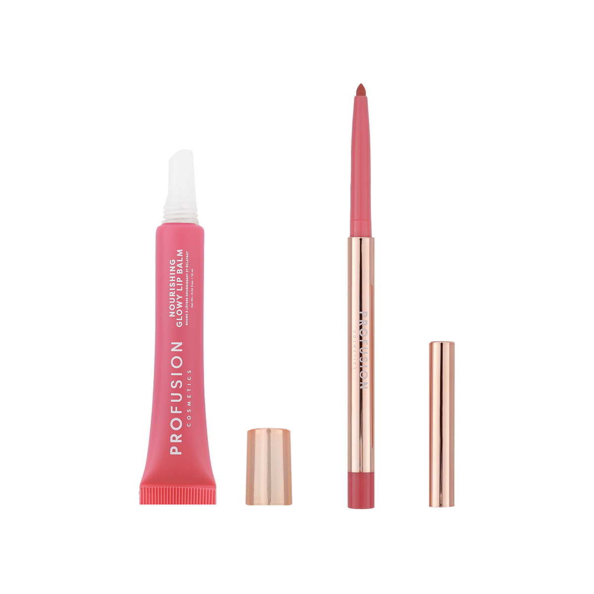 PROFUSION Lip Treat Duo Soft Matte Creamy Lip Liner & Nourishing Glowy Lip Balm