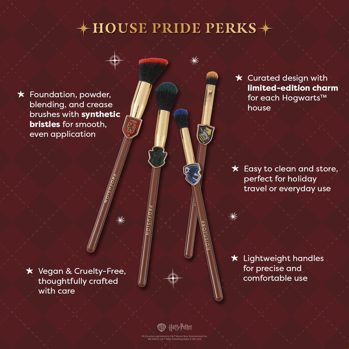PROFUSION Harry Potter Holiday | House Champions Face & Brush Set