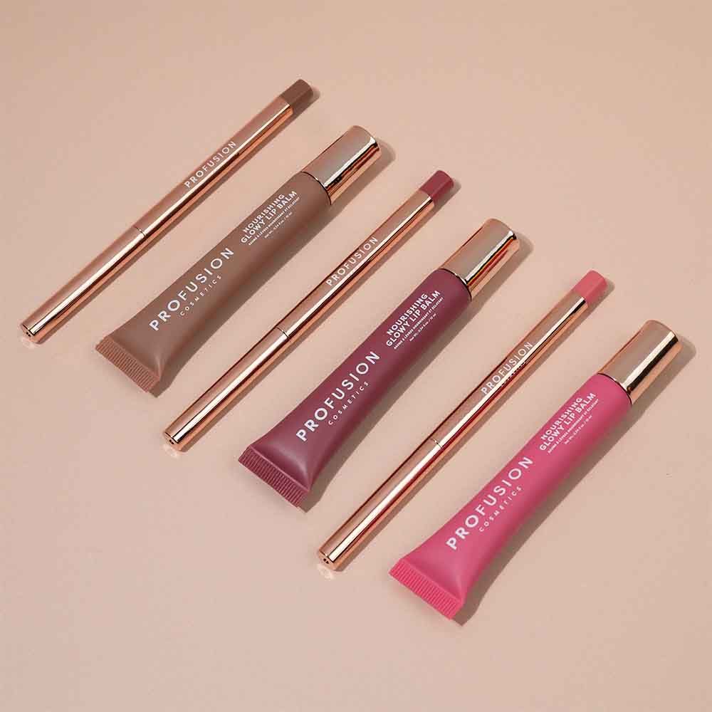 PROFUSION Lip Treat Duo Soft Matte Creamy Lip Liner & Nourishing Glowy Lip Balm