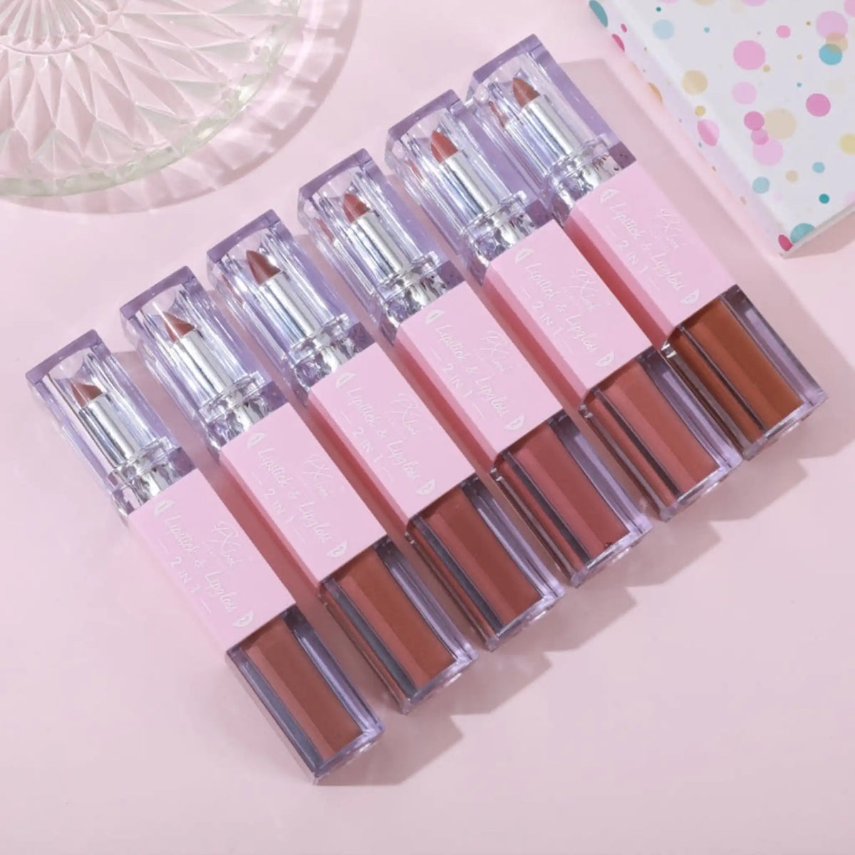 PROLUX 2-in-1 Lipstick and Lip Gloss Combo
