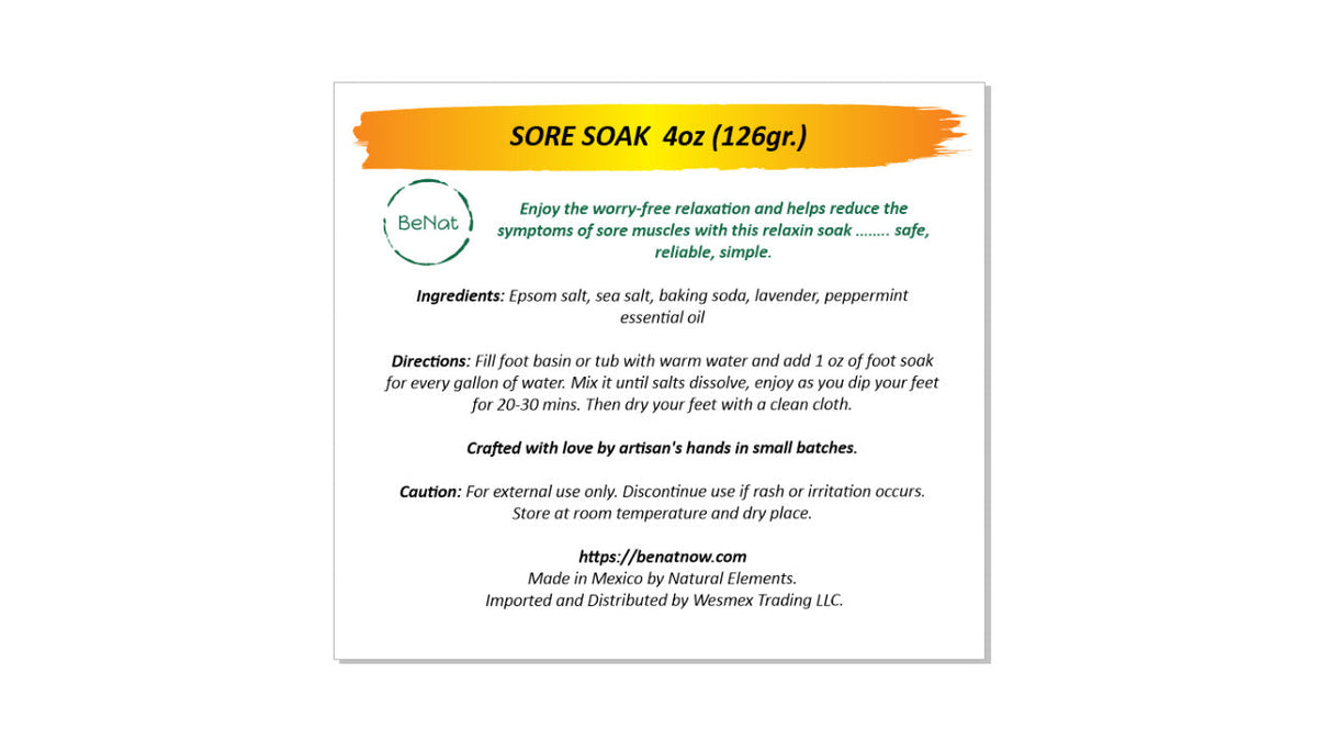BENAT Bath and Foot Soak