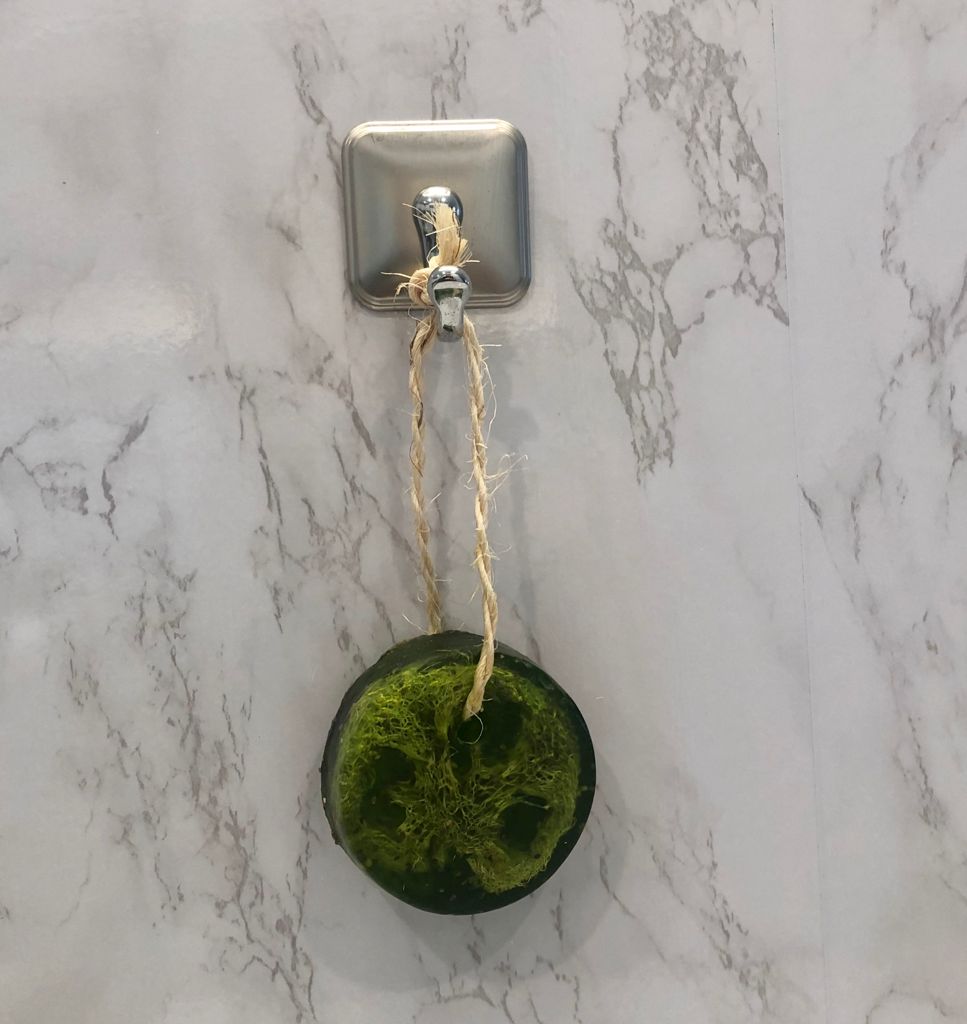 BENAT Speckless Soap Bar. Chia, Lemon, Parsley, and Coconut Oil.