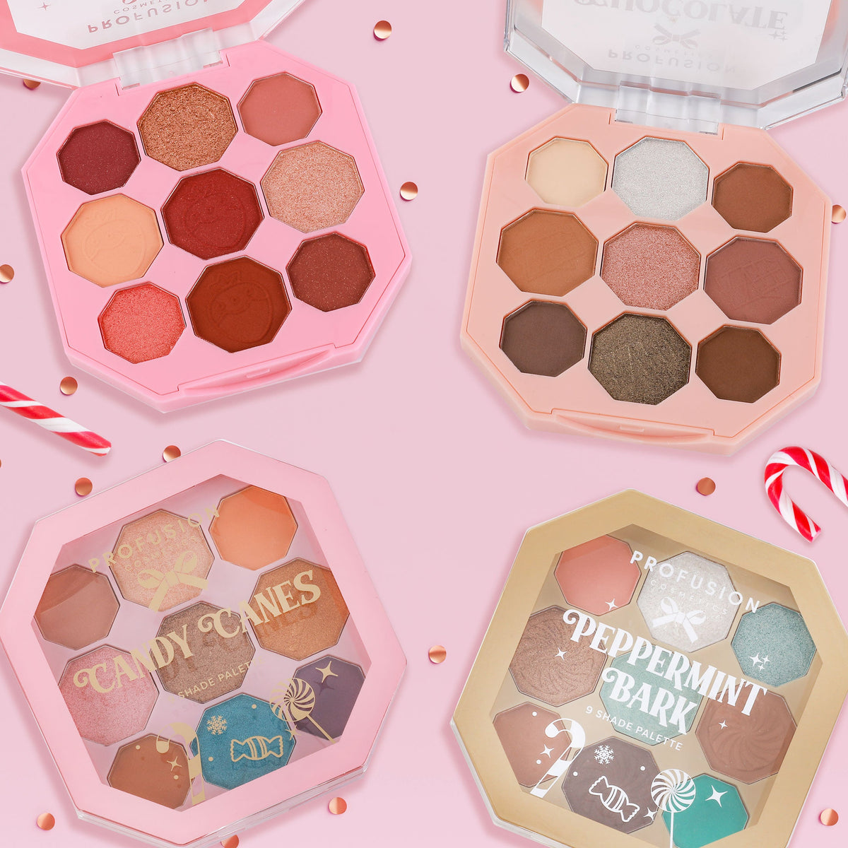 PROFUSION Sweet Holiday | Candy Canes 9-Shade Palette
